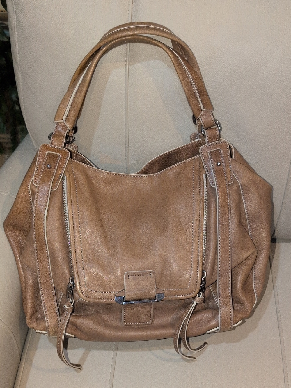 Kooba Johnnie Tan Leather Tote NWT Retired